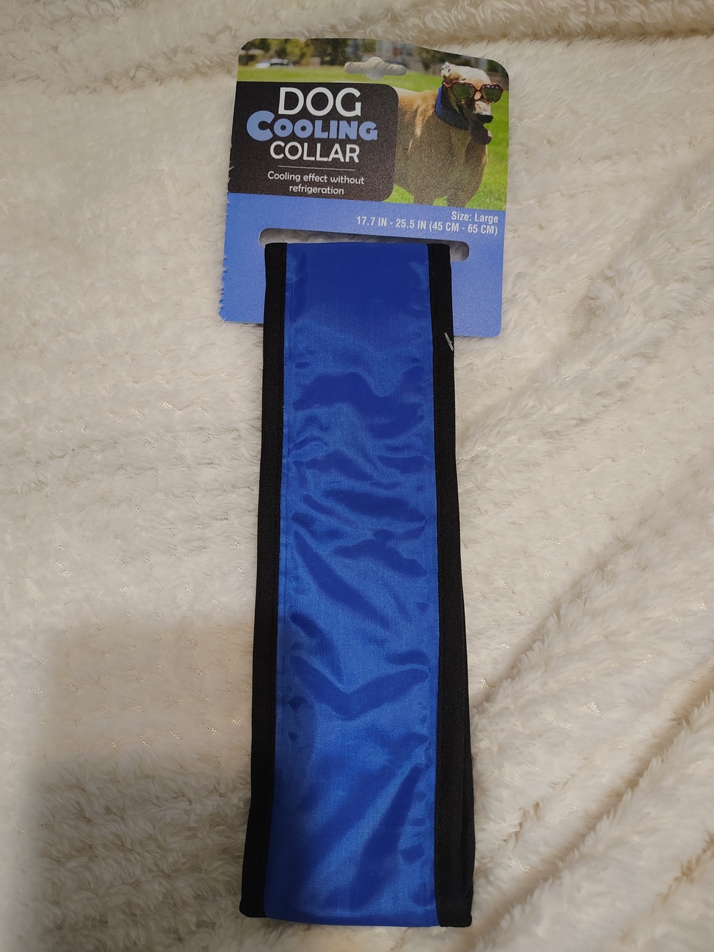 Dog Cooling Collar - Blue Large